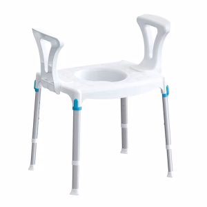 AB-319B Douchekruk en Toiletstoel met Armleuningen - LUX-serie