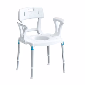 AB-320B Douche- en Toiletstoel met Armleuningen - LUX-serie
