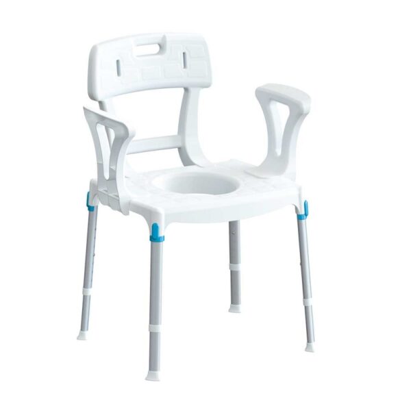 AB-320B Douche- en Toiletstoel met Armleuningen - LUX-serie