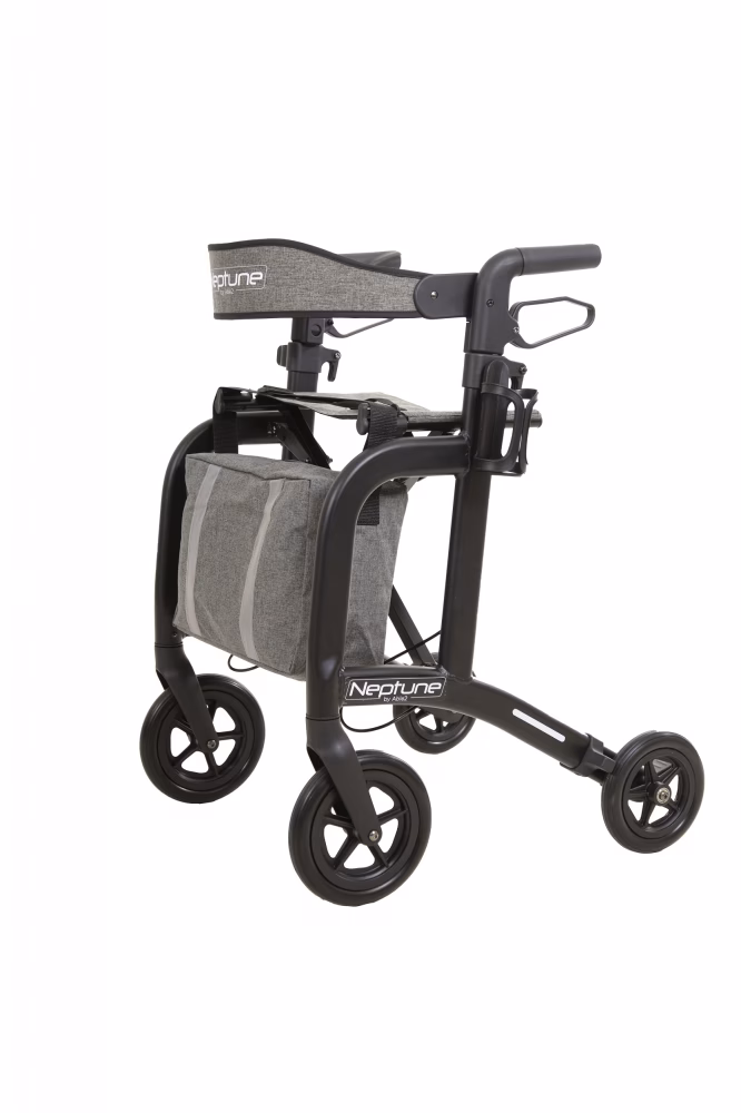 Able2 Neptune rollator - mat-zwart - Afbeelding 3