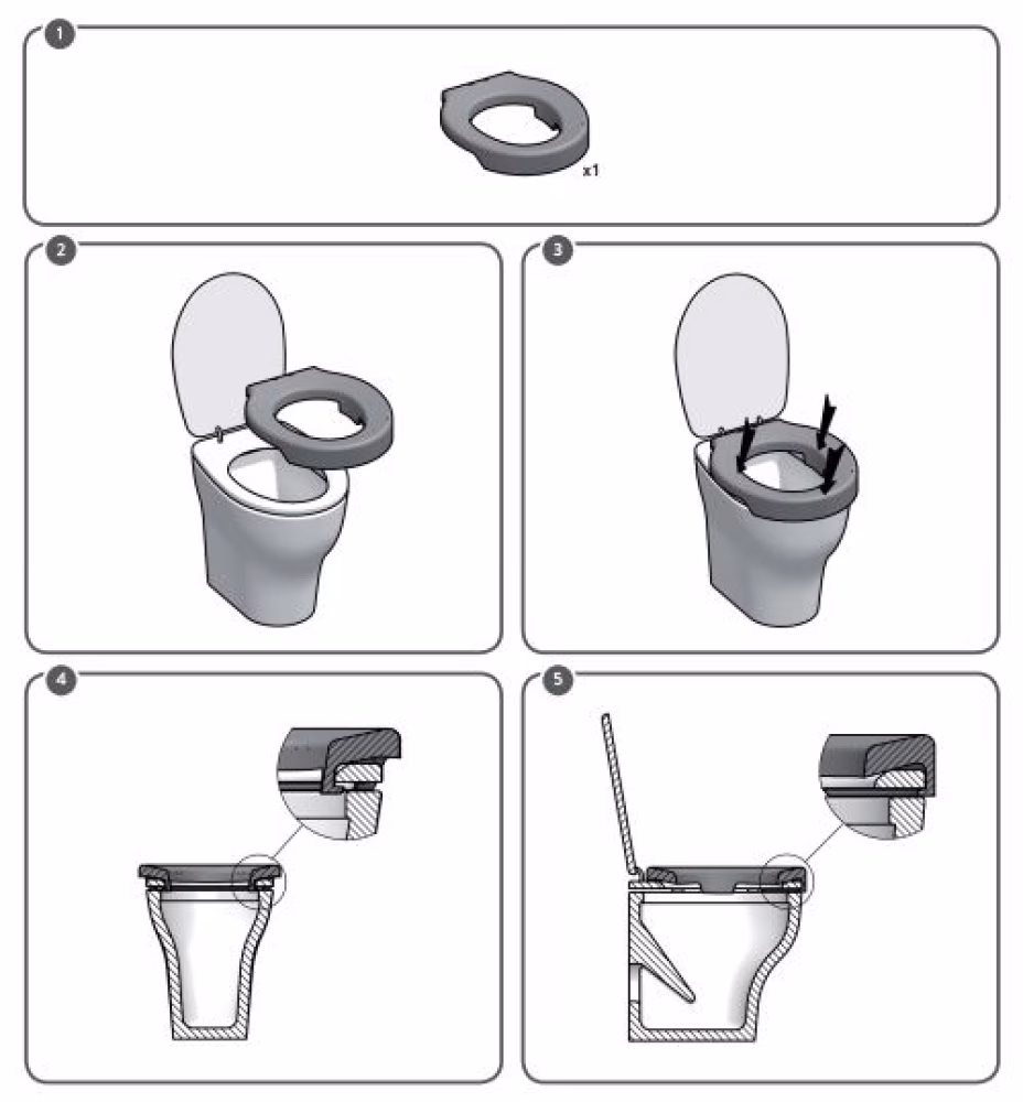 Zachte toiletzitting - Afbeelding 3