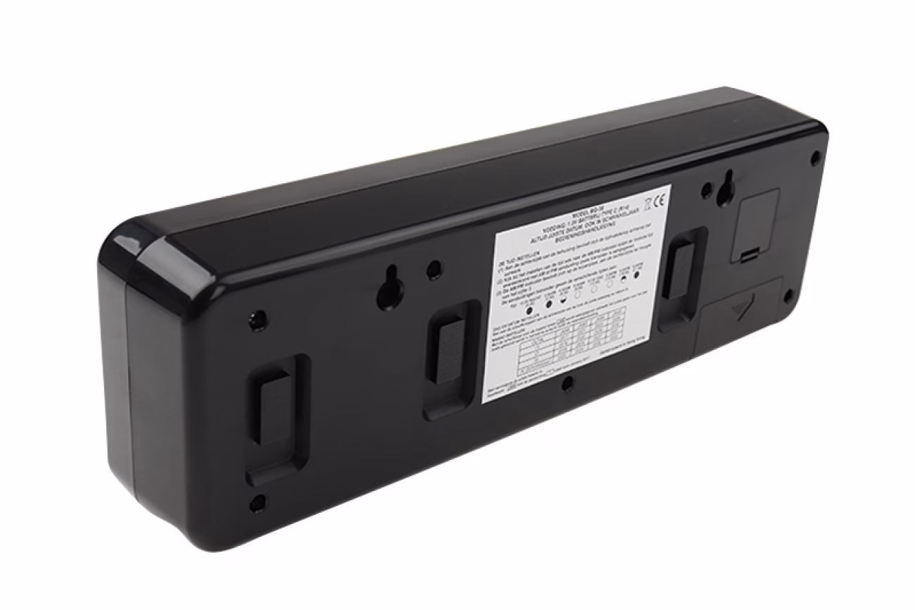 Kalenderklok analoog BQ-38 - zwart NL - Afbeelding 5