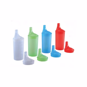 Drinkbeker set met lange tuitdeksels