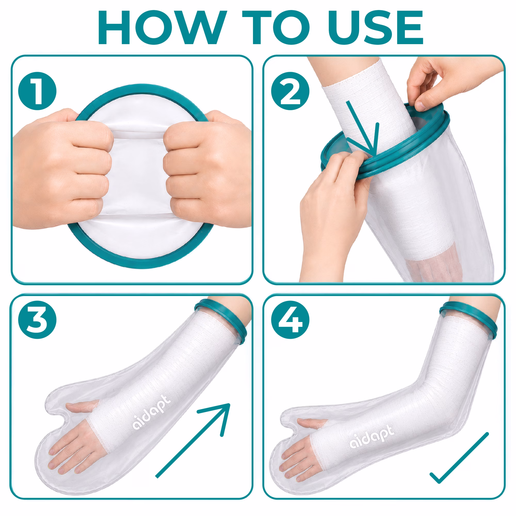 Aidapt Cast protector adult long arm - Afbeelding 5