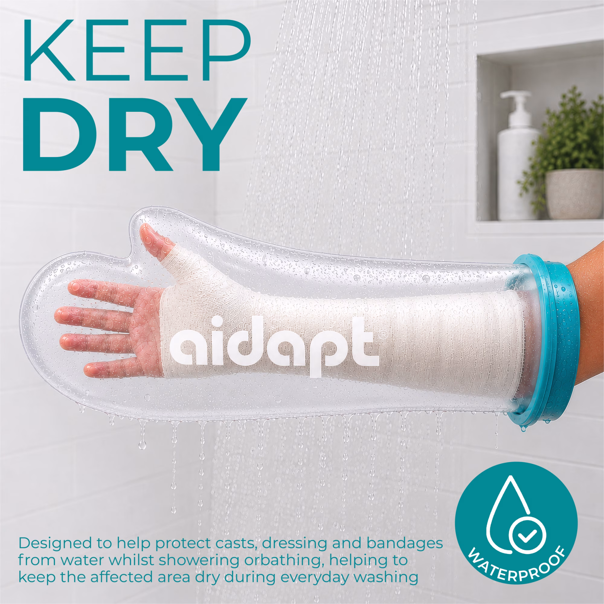 Aidapt Cast protector adult short arm - Afbeelding 2