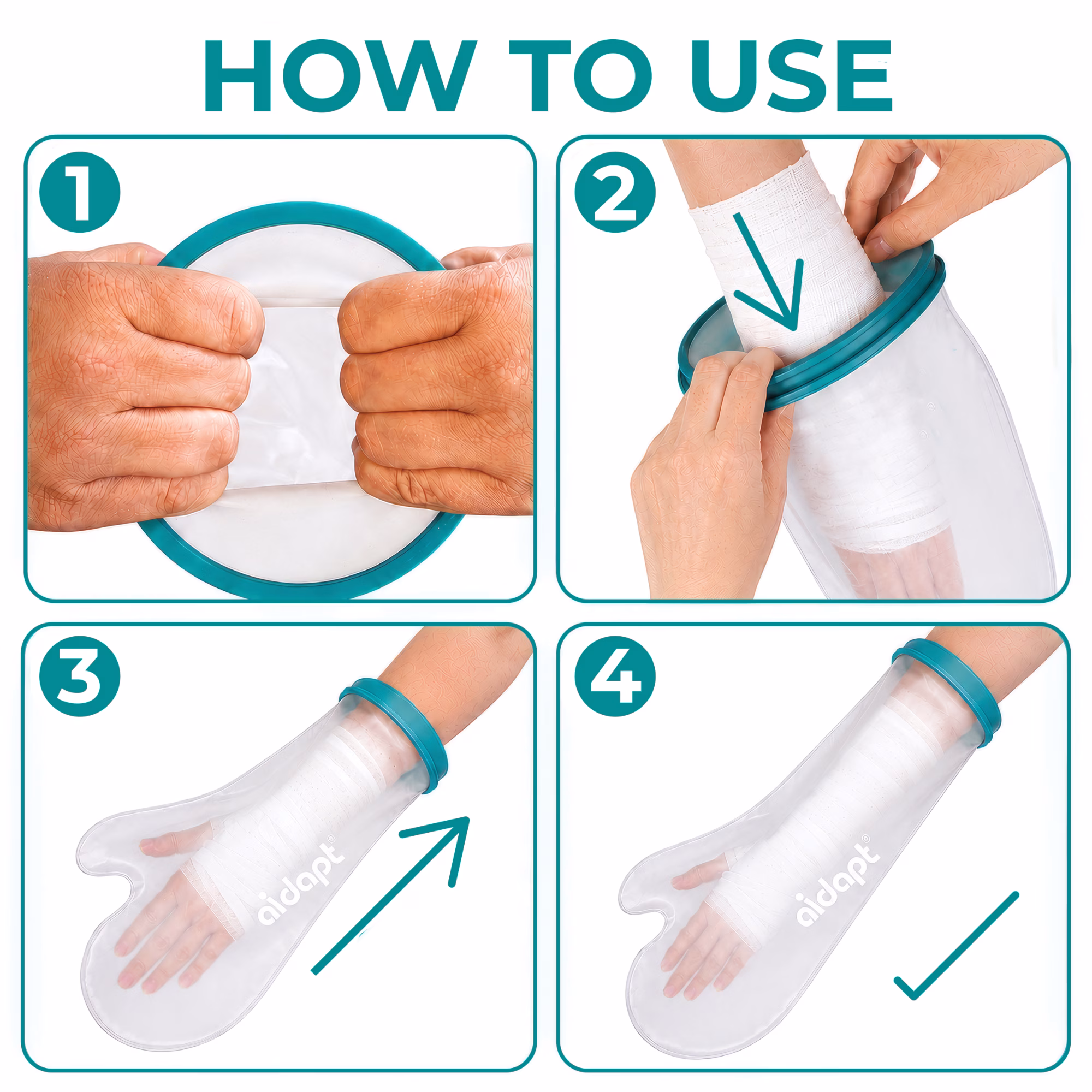 Aidapt Cast protector adult short arm - Afbeelding 5