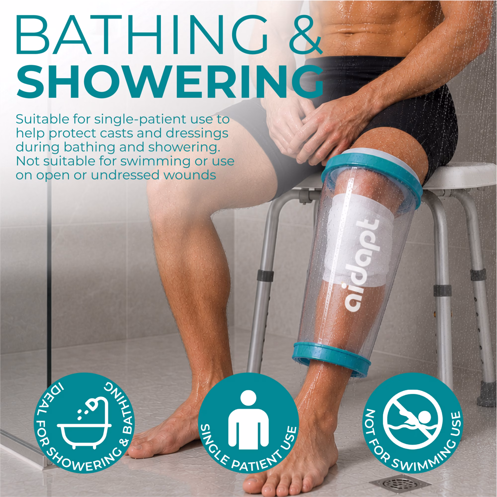Aidapt Adult knee cast protector - Afbeelding 4
