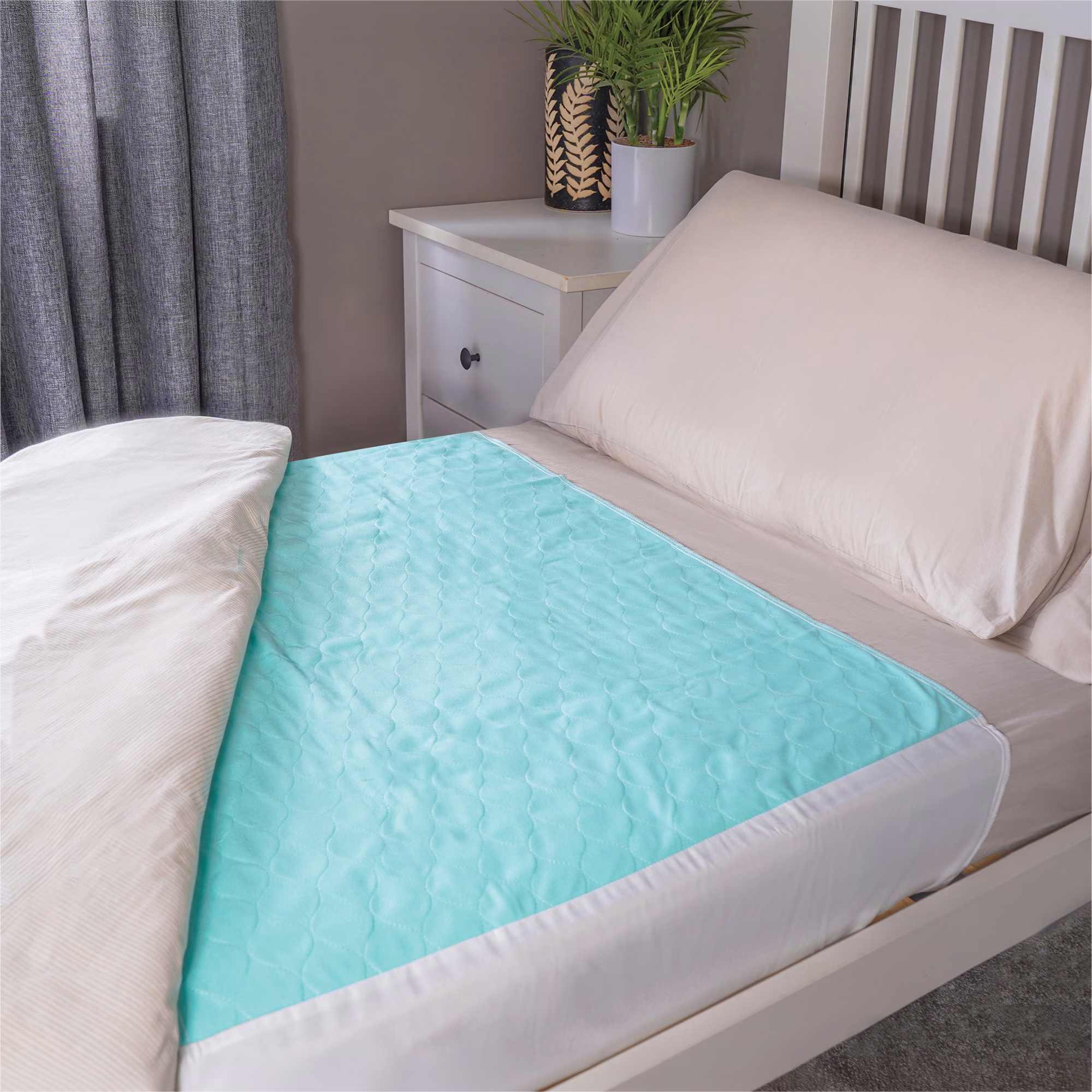 Aidapt Washable bed pads pk of 2 w/flaps - Afbeelding 3