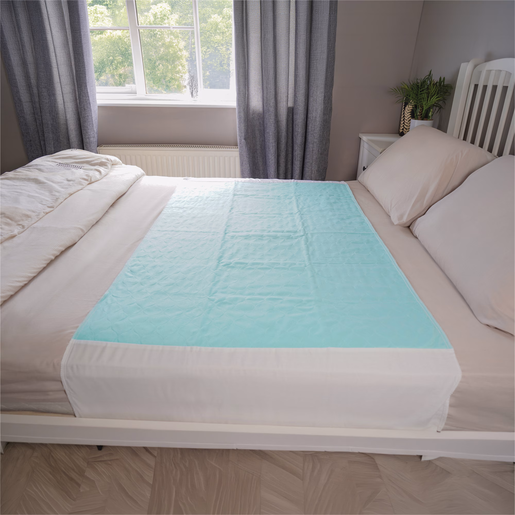 Aidapt Washable bed pads pk of 2 w/flaps - Afbeelding 4